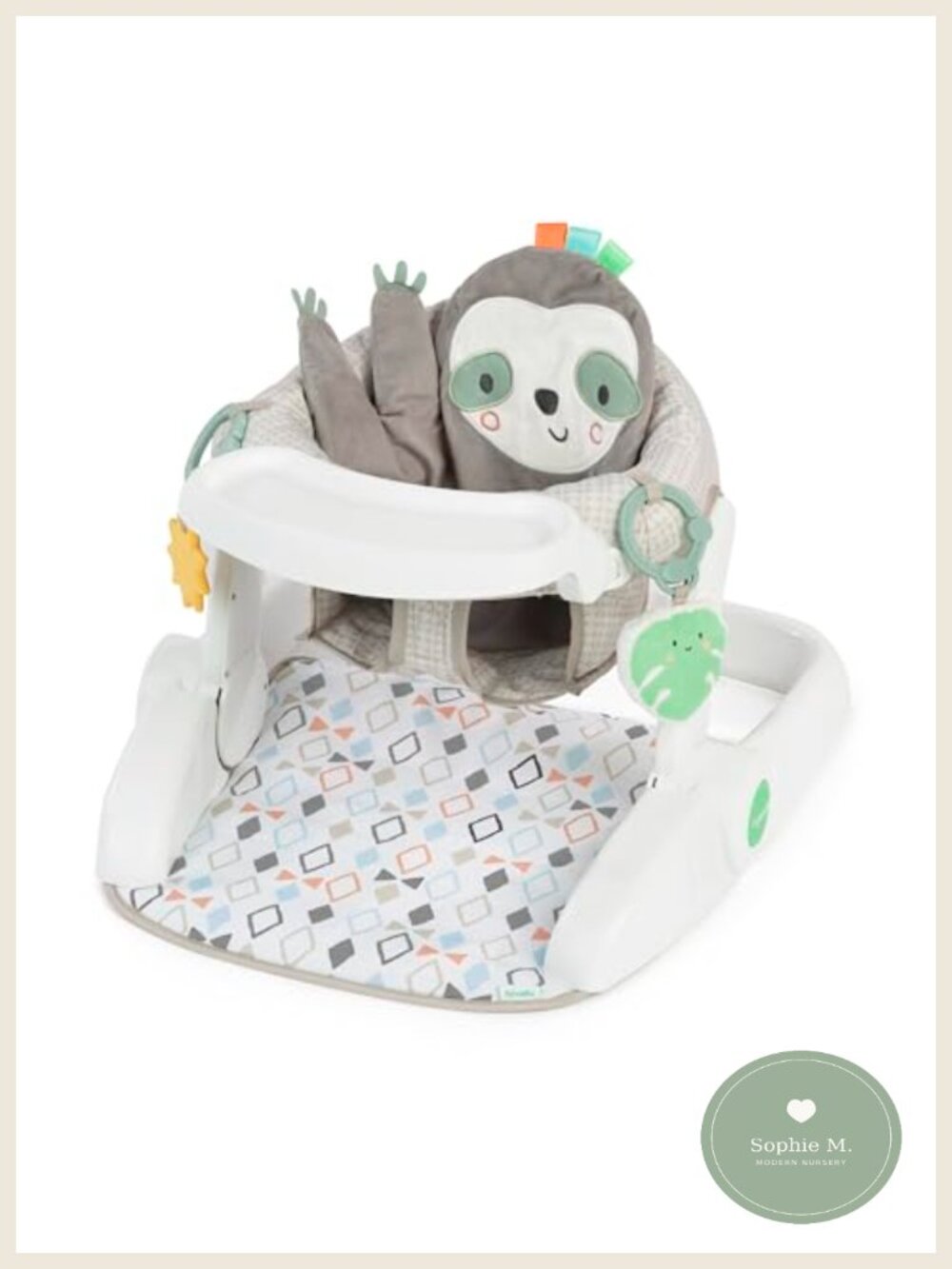 Baby Floor Seat Learn-to-Sit with Tray and Tummy Time Mat